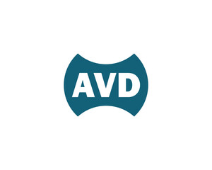 AVD logo design vector template