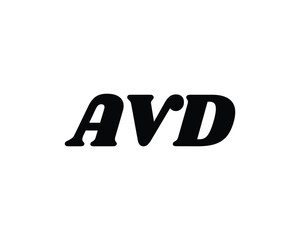 AVD logo design vector template
