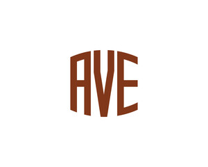 AVE logo design vector template