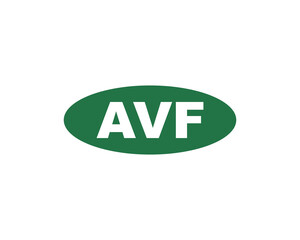 AVF logo design vector template