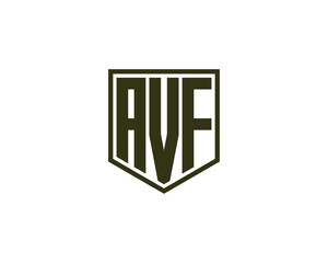 AVF logo design vector template
