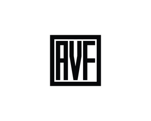 AVF logo design vector template