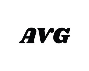 AVG logo design vector template