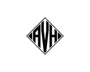 AVH logo design vector template
