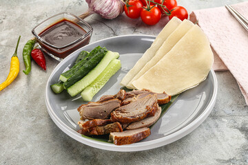 Chinese cuisine - roasted duck breast