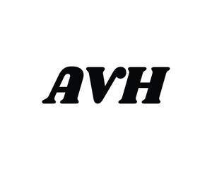 AVH logo design vector template