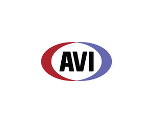 AVI logo design vector template