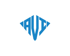 AVI logo design vector template