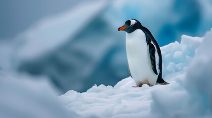 Fototapeta premium emperor penguin in polar regions