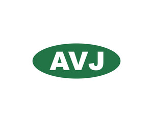 AVJ logo design vector template