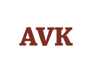 Obraz premium AVK logo design vector template