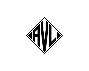 AVL logo design vector template