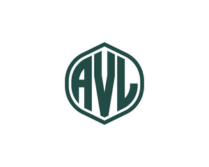 AVL logo design vector template