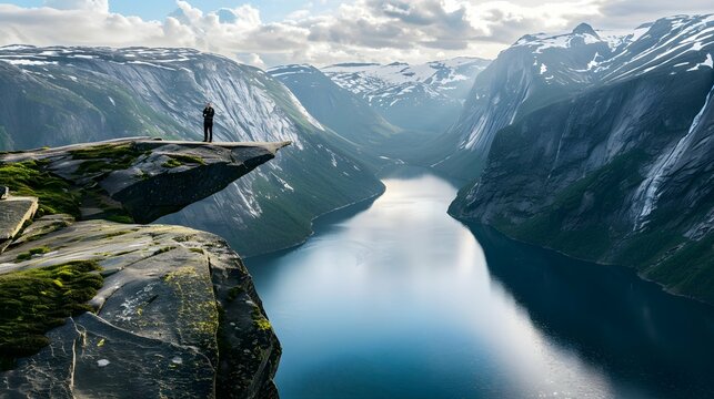 Trolltunga, Troll's tongue rock, Norway