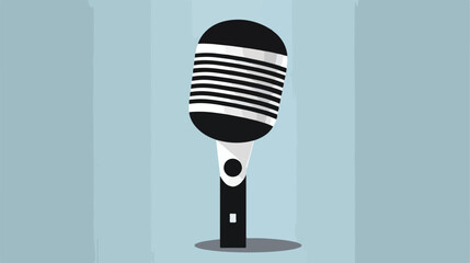 microphone web icon flat design
