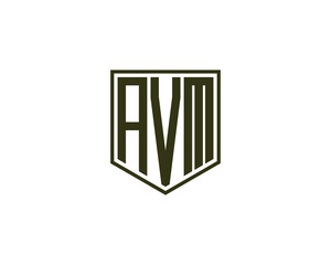 AVM logo design vector template
