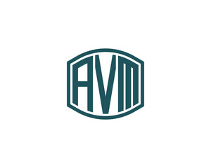 Obraz premium AVM logo design vector template