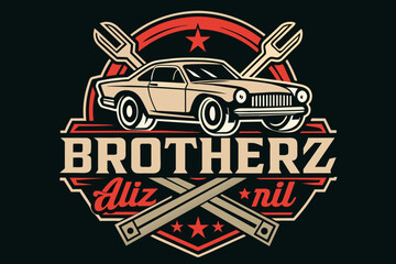crear logo brother s taller automotriz que inclu