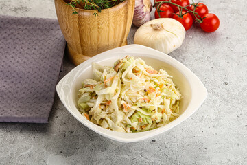 Dietary tasty Cole slaw salad