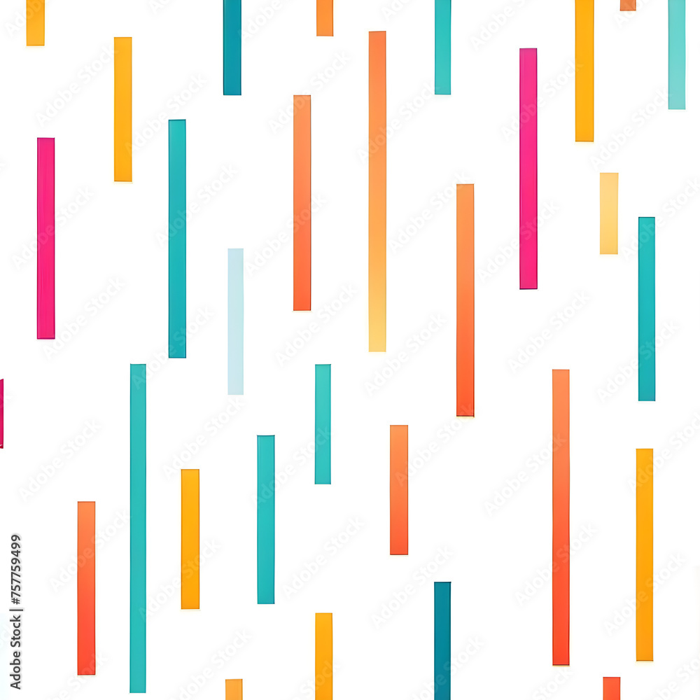 Poster irregular-bars-in-a-flat-illustration-style-forming-a-pattern-bursts-of-color-across-the-design