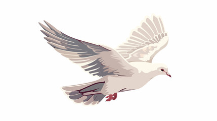peace dove animal illustration isolated flat vector