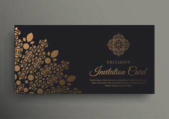 luxury invitation background style ornamental pattern