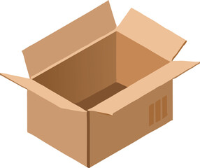 cardboard box illustration vector design