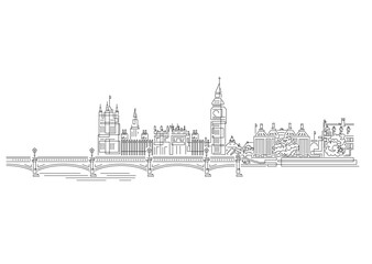 nuance_illustration_ロンドン、イギリス、都市、景観