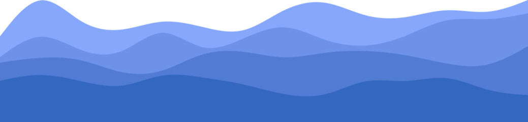 Layer Blue Wave illustration Decoration