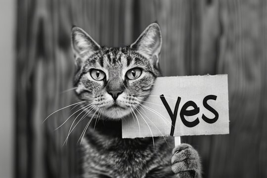 sign with inscription yes ,agreement concept