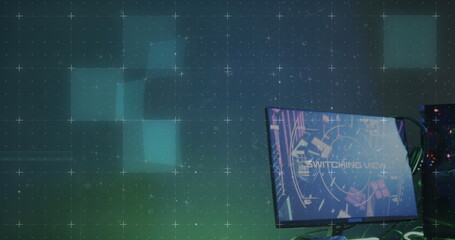 Image of scope scanning and data processing over computer