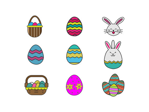 Download free Easter stock images  Easter bunny, eggs  Easter card, packaging, textiles, wallpaper
