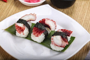 Japanese cuisine - sushi with octopus