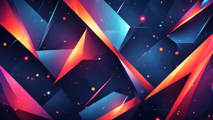 Modern geometric abstract colorful background	
