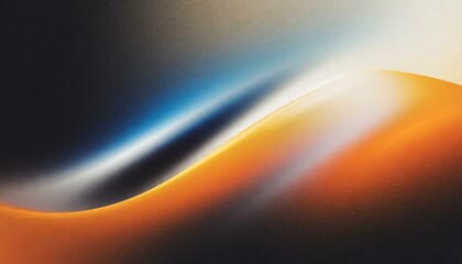 Mystical Movement: Orange, Blue, White, Yellow, and Black Flowing Texture