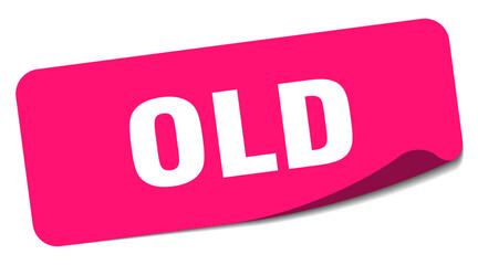 old sticker. old label