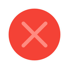 Fototapeta premium close flat icon