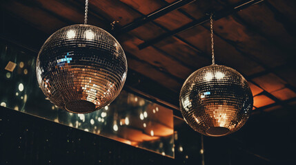 disco ball in the nightclub