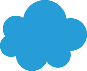 Trendy think bubble in flat style. Think bubble isolated on white background. Cloud line icon Vector.