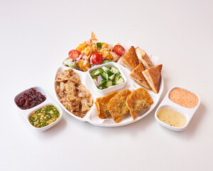 food menu in shabu restaurant dish