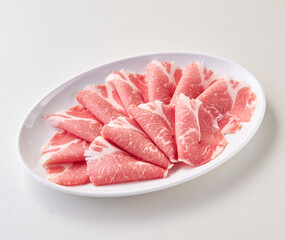 food menu in shabu restaurant dish