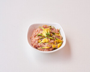 food menu in shabu restaurant dish