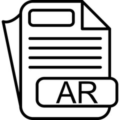 AR File Format Icon