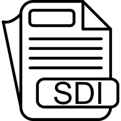 SDI File Format Icon