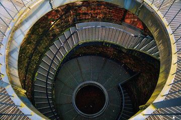 Spiral Staircase  - Eisenhardt Castle in Bad Belzig - - Brandenburg - Germany - Europe - Castle - Mediaeval - History - Landscape - Background
