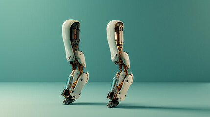 Robotic prosthetic limbs and exoskeletons solid color