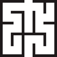 Obraz premium Simple Maze Geometric