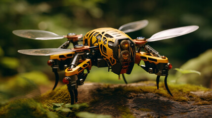Robotic wildlife conservation drones