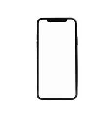 Smartphone mockup with blank screen for template banner.