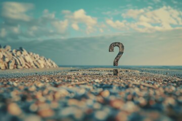 Number Two Surrounded by Rocks